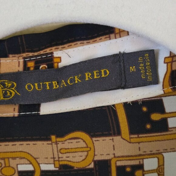 Outback Red Stunning Equestrian Button Down Blouse Size M - Picture 5 of 6